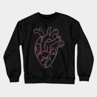 3d heart Crewneck Sweatshirt